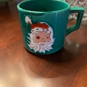 Vintage Wales Winking Santa Mug